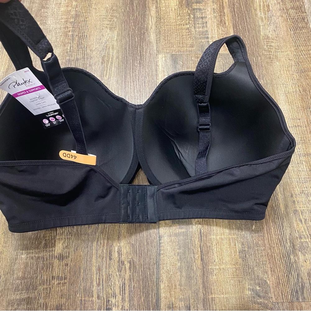 Playtex Black Full Coverage Bra with Molded Cups - Picture 10 of 11
